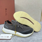 Grey Mesh Panelled Runner - Men's