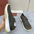 Olive Knit Chunky Sole Runner - Men's