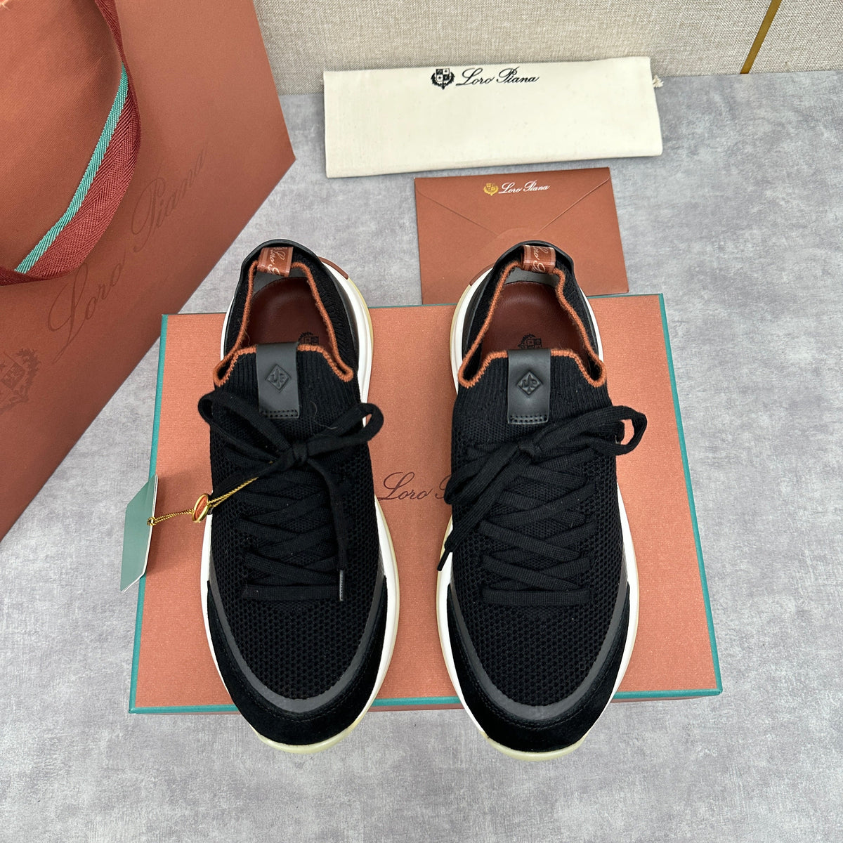 Olive Knit Chunky Sole Runner - Men's