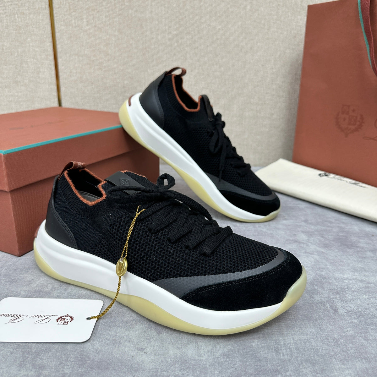 Sneaker Olive Knit mit klobiger Sohle – Herren