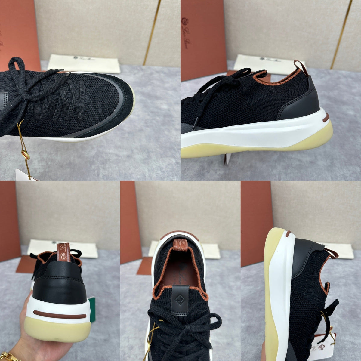 Olive Knit Chunky Sole Runner - Men's