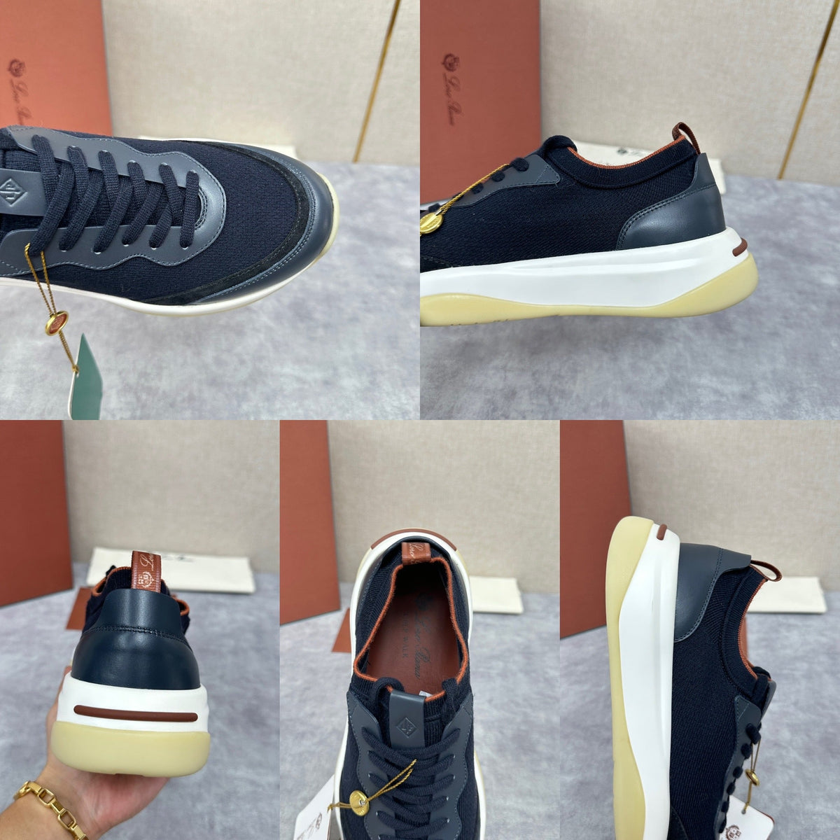 Olive Knit Chunky Sole Runner - Men's