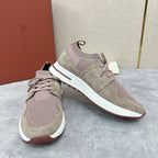 Grey Knit Contrast Sole Runner - Men's