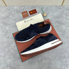 Grey Knit Contrast Sole Runner - Men's