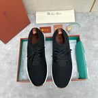 Grey Knit Contrast Sole Runner - Men's
