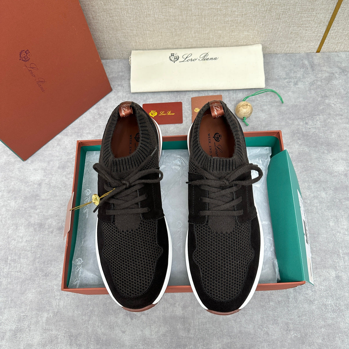 Grey Knit Tonal Runner - Men's