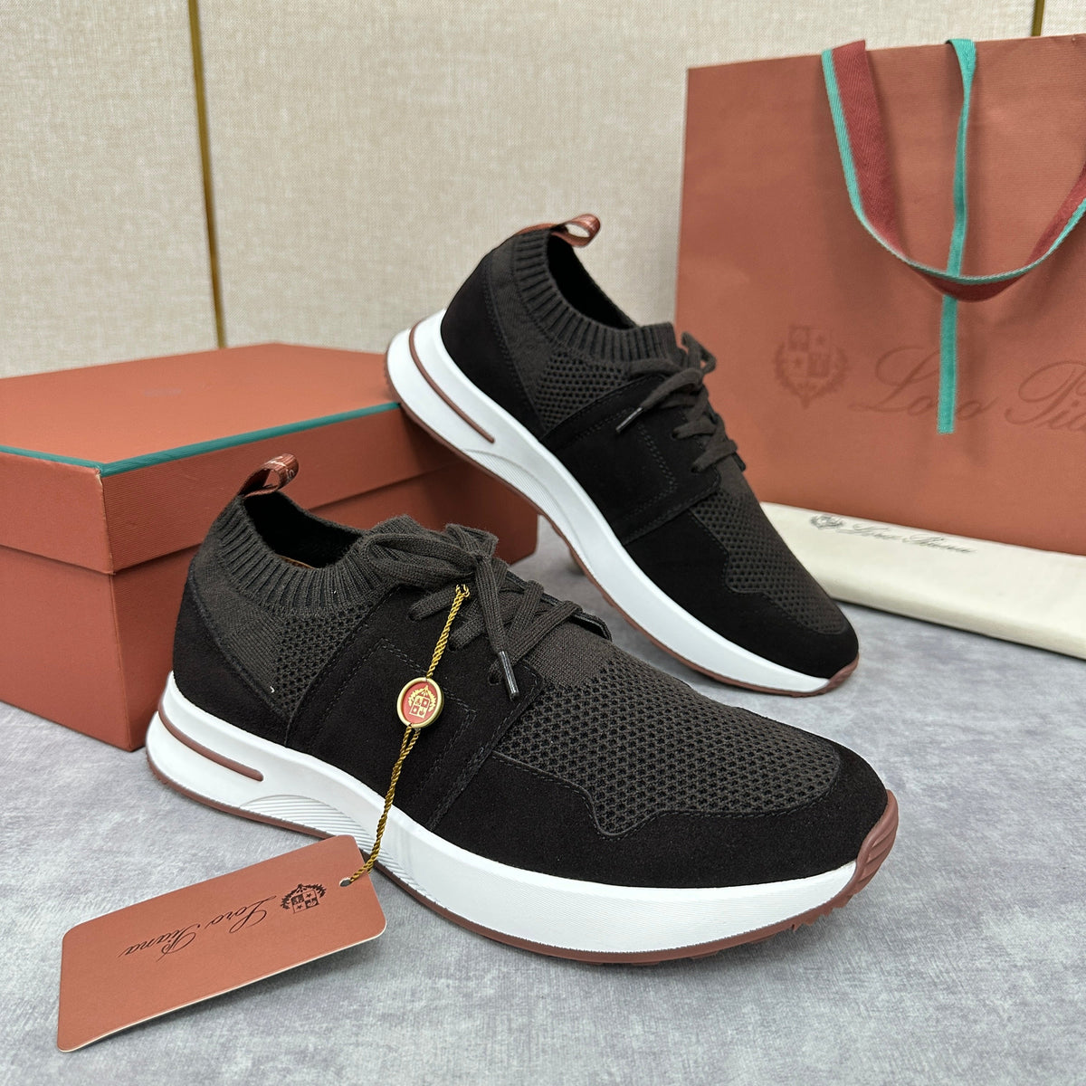 Grey Knit Tonal Runner - Men's