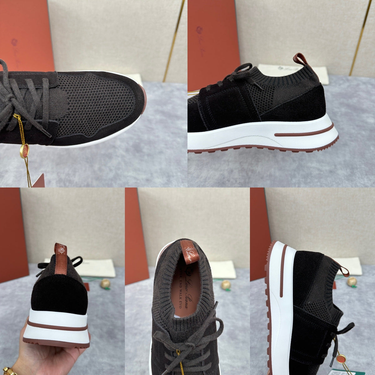 Grey Knit Tonal Runner - Men's
