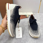 Grey Knit Tonal Sock Runner - Men's