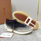 Grey Knit Tonal Sock Runner - Men's