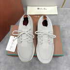 Cream Knit Contrast Sole Runner - Men's
