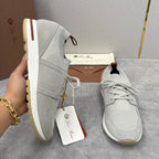 Cream Knit Contrast Sole Runner - Men's