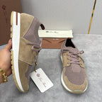 Cream Knit Contrast Sole Runner - Men's