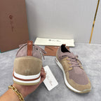 Cream Knit Contrast Sole Runner - Men's