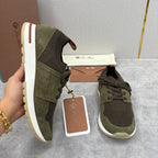 Cream Knit Contrast Sole Runner - Men's