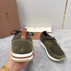 Cream Knit Contrast Sole Runner - Men's