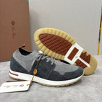 Cream Knit Contrast Sole Runner - Men's