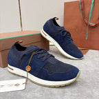 Grey Knit Panelled Runner - Men's