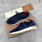 Grey Knit Panelled Runner - Men's