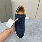 White Leather Cupsole Low-Top - Men's
