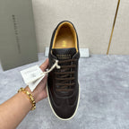 White Leather Cupsole Low-Top - Men's