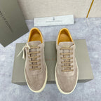 Beige Wildleder Cupsole Low-Top - Herren
