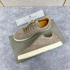 Beige Wildleder Cupsole Low-Top - Herren
