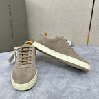Beige Wildleder Cupsole Low-Top - Herren