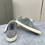 Beige Wildleder Cupsole Low-Top - Herren