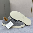 Beige Wildleder Cupsole Low-Top - Herren