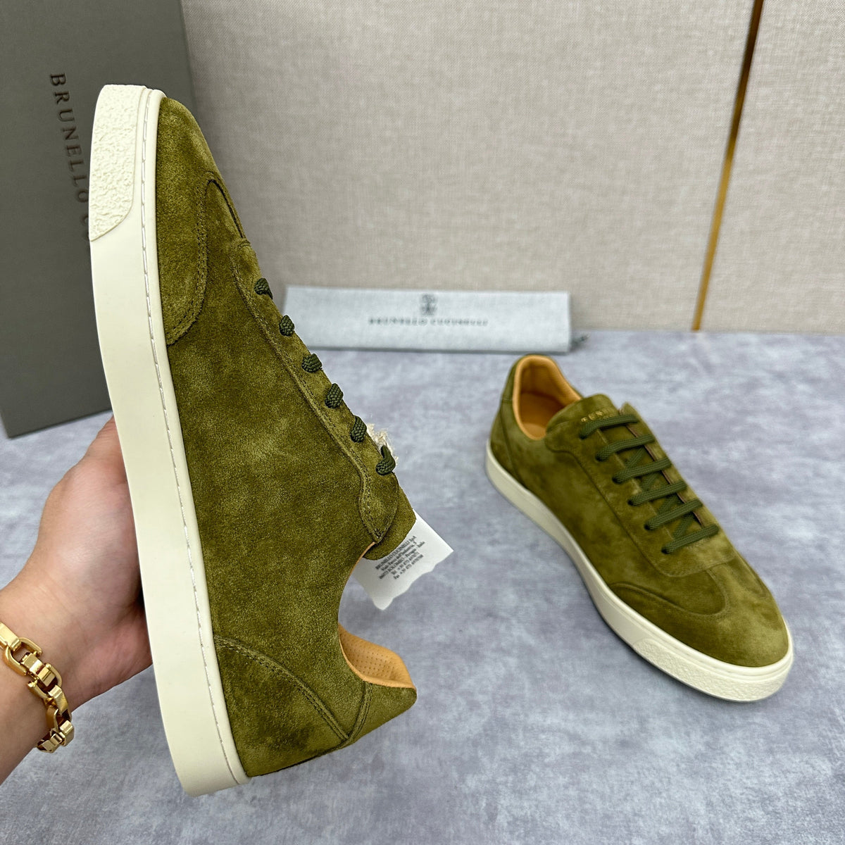 Blue Suede Cupsole Low-Top - Herren