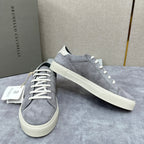 Grauer Wildleder Cupsole Low-Top - Herren