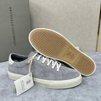 Grauer Wildleder Cupsole Low-Top - Herren