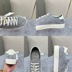 Grauer Wildleder Cupsole Low-Top - Herren