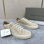 Grauer Wildleder Cupsole Low-Top - Herren