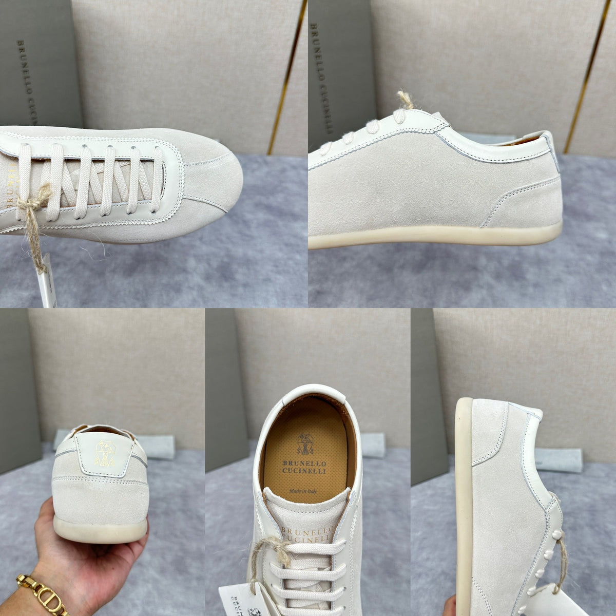 Niedrige Sneaker mit Cupsohle aus Wildleder – Herren