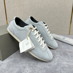 Grey Suede Slim Low-Top - Men's