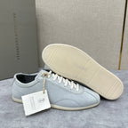 Grey Suede Slim Low-Top - Men's
