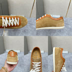 Grey Suede Slim Low-Top - Men's