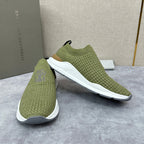 Cream Knit Quilted Sock Runner - Men's