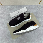 Cream Knit Quilted Sock Runner - Men's