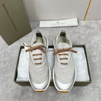 Cream Knit Lug-Sole Runner - Men's