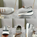 Cream Knit Lug-Sole Runner - Men's