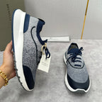 Cream Knit Lug-Sole Runner - Men's
