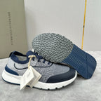 Cream Knit Lug-Sole Runner - Men's