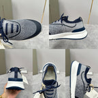 Cream Knit Lug-Sole Runner - Men's