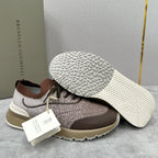 Cream Knit Lug-Sole Runner - Men's