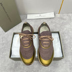 Cream Knit Lug-Sole Runner - Men's
