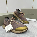 Cream Knit Lug-Sole Runner - Men's