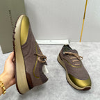 Cream Knit Lug-Sole Runner - Men's